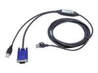 Dell – Tangentbords-/video-/muskabel – USB 15 pin D-Sub (DB-15) (hane) till RJ-45 (hane) – 3.5 m – för Dell DAV2216-G01