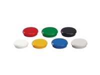 Dahle 95524, Whiteboard-magnet, Assorterte farger, 24 mm, 24 mm, 7 mm, 10 stykker interiørdesign - Tilbehør - Magneter