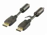 Deltaco DP-1050 – DisplayPort-kabel – DisplayPort (hane) till DisplayPort (hane) – 5 m – svart