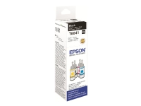 Epson T6641 - 70 ml - svart - original - blekkrefill - for EcoTank ET-14000, ET-16500, ET-2500, ET-2550, ET-2600, ET-2650, ET-3600, ET-4500, ET-4550 Skrivere & Scannere - Blekk, tonere og forbruksvarer - Blekk