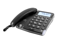DORO Magna 4000 - Telefon med ledning med anrops-ID/samtale venter - svart Tele & GPS - Fastnett & IP telefoner - Alle fastnett telefoner