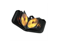 Hama CD Wallet Nylon 40 - Omslag til CD/DVD disks - 40 disks - nylon - sort