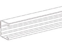 Kanaldel TEK-U100 hvid PVC 2,5 m RAL 9010