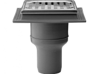 Jo-Flex avrinningslåda 75 mm – utan pip med galler t/betong