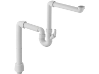 Hvid Geberit vandlås 50mm x 1 1/2 hvid til enkeltvask - rumbesparende model