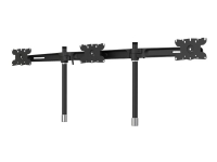 Multibrackets M VESA Desktopmount Triple Stand Expansion Kit – Monteringskomponent (arm för montering av tre skärmar) – för 3 LCD-bildskärmar – plast aluminium stål – svart – skärmstorlek: 24-32