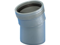 Wavin Wafix pp bend 15° x 50 mm grey