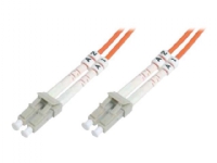 DIGITUS – Patch-kabel – LC multiläge (hane) till LC multiläge (hane) – 10 m – fiberoptisk – 50/125 mikron – OM3 – halogenfri