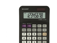 Sharp EL-330FBBK, Lomme, Grunnleggende, 8 sifre, 1 linjer, Batteri/Solcelle, Svart Kontormaskiner - Kalkulatorer - Tabellkalkulatorer