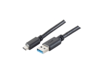 S-Conn 77141-1.8 1,8 m USB C USB A USB 3.2 Gen 1 (3.1 Gen 1) Svart