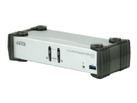 ATEN CS1912 KVMP Switch – Omkopplare för tangentbord/video/mus/ljud/USB – 2 x KVM/ljud/USB – 1 lokal användare – skrivbordsmodell