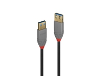 Lindy 36763, 3 m, USB A, USB A, USB 3.2 Gen 1 (3.1 Gen 1), 5000 Mbit/s, Sort PC tilbehør - Kabler og adaptere - Datakabler