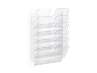 DURABLE FLEXIPLUS – Bokhållare – väggmonterbar – 6 utrymmen – för A4 – transparent