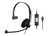 EPOS IMPACT SC 30 USB ML - Hodesett - on-ear - kablet - USB - svart med oransje fargefremhevinger Tele & GPS - Tilbehør fastnett - Hodesett / Håndfri