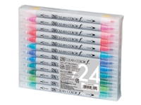 ZIG Clean Color Pen f - Sæt m. 24 farver Skriveredskaper - Markør - Metallicmarkør