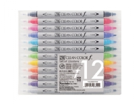 ZIG Clean Color Pen f - Sæt m. 12 farver Skriveredskaper - Fiberpenner & Finelinere