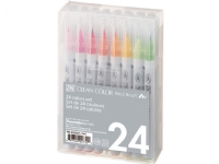 Zig Clean Color Pensel Pen sæt m. 24 stk Skriveredskaper - Markør - Permanenttusj
