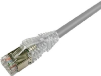 NETCONNECT Patchkabel cat 6A S/FTP PiMF längd: 1,5 m färg: grå med LSZH-mantel