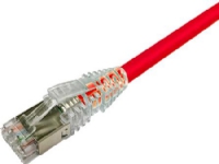 NETCONNECT Patchkabel kat 6A S/FTP PiMF, længde: 1,0 m farve: rød med LSZH kappe PC tilbehør - Kabler og adaptere - Nettverkskabler