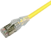 NETCONNECT Patchkabel cat 6A S/FTP PiMF längd: 0,5 m färg: gul med LSZH-mantel