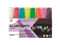 Marker ZIG Illumigraph 15 mm - med 8 stk. assistent farger Skriveredskaper - Markør - Øvrige markør