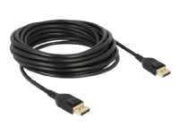 Delock – DisplayPort-kabel – DisplayPort (hane) till DisplayPort (hane) – DisplayPort 1.4 – 5 m – stöd för 8K – svart