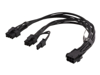 DELTACO SSI-63 – Strömdelare – 6-stifts PCIe-ström till 8-stifts PCIe-ström