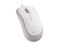 Microsoft Basic Optical Mouse – Mus – höger- och vänsterhänta – optisk – 3 knappar – kabelansluten – USB – vit