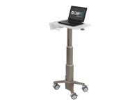 Ergotron CareFit - Vogn - Smal - for notebook - aluminium, kvalitetsplast, forsinket stål - hvit, varm gråfarge - skjermstørrelse: inntil 17,3