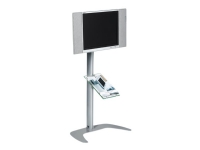 SMS Flatscreen FM ST1200 – Ställ – för LCD-display – svart aluminium – golvstående