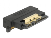 Delock - SATA-adapter - Serial ATA 150/300/600 - SATA-kombination (P) till SATA-kombination (R) vinklad - svart