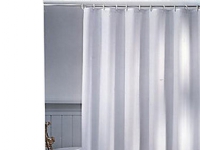 Badgardin Unicolor Environment – B:180 x H:200 cm vit utan bly PVC och giftig impregnering