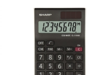 Sharp EL-310AN, Desktop, Skjerm, 8 sifre, Vippbar skjerm, Batteri/Solcelle, Svart, Hvit Kontormaskiner - Kalkulatorer - Tabellkalkulatorer