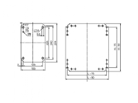 SCHNEIDER ELECTRIC Montageplade galvaniseret stål HxB 1000 x 800 mm for CRN S3D S3X og PLM