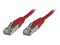 MicroConnect – Nätverkskabel – RJ-45 (hane) till RJ-45 (hane) – 5 m – FTP – CAT 6 – röd