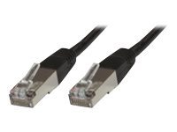 MicroConnect Modular Straight – Nätverkskabel – RJ-45 (hane) till RJ-45 (hane) – 15 m – FTP – CAT 6 – svart