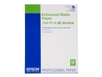 Epson Enhanced Matte - Matt - 260 mikroner - A2 (420 x 594 mm) - 192 g/m² - 50 ark papir - for SureColor P5000, SC-P7500, P900, P9500, T2100, T3100, T3400, T3405, T5100, T5400, T5405 Papir & Emballasje - Spesial papir - Papirruller - Storformat papir