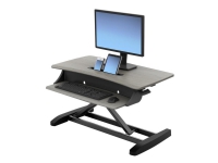 Ergotron WorkFit-Z Mini - Stående skrivebordomformer - rektangulær - duegrå - svart sokkel