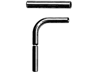 VIEGA Afløbsrør 90 grader 32-220-750mm forkromet Rørlegger artikler - Baderommet - Tilbehør for håndvask