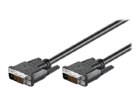 MicroConnect – DVI-kabel – dubbel länk – DVI-D (hane) till DVI-D (hane) – 2 m – formpressad tumskruvar – svart