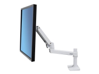Ergotron LX Desk Monitor Arm - Monteringssats (vridbar arm, bordsfäste, stång, förlängningsfäste) - för LCD-display - aluminium, hållbart stål - vit - skärmstorlek: upp till 34 tum - skrivbord