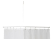 P2001 Skinne 90x90cm komp. Hv - Profil2001 Flad skinne 8x25mm. 90x90cm vinkel m.loftstøt. Hv