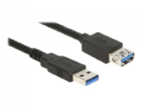 Delock Extension cable USB 3.0 – USB-förlängningskabel – USB typ A (hane) till USB typ A (hona) – USB 3.0 – 3 m – svart