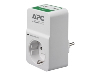 APC Essential Surgearrest PM1WU2 - Overspenningsavleder - AC 230 V - utgangskontakter: 1 - Tyskland - hvit PC & Nettbrett - UPS - Overspennignsbeskyttelse
