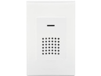 Trådløs dørklokke i klassis hvid. 8 ringetoner og op til 75 m rækkevidde. Kodet. Hertil anvendes dørtryk 52510