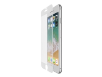Belkin ScreenForce TemperedCurve - Skjermbeskyttelse for mobiltelefon - glass - 5.5 - rammefarge hvit - for Apple iPhone 7, 8 PC & Nettbrett - Nettbrett tilbehør - Deksel & vesker