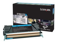 Lexmark - Cyan - original - tonerpatron LCCP, LRP - for Lexmark X746de, X748de, X748de LDS, X748de Statoil, X748dte