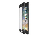 Belkin ScreenForce TemperedCurve - Skjermbeskyttelse for mobiltelefon - glass - 5.5 - rammefarge svart - for Apple iPhone 6, 6s, 7, 8 PC & Nettbrett - Nettbrett tilbehør - Deksel & vesker