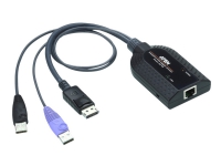 ATEN KA7189-AX - Tastatur / video / musadapter (KVM) - USB, DisplayPort (hann) til RJ-45 (hunn) PC tilbehør - KVM og brytere - Tilbehør