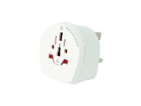 SKROSS Country Travel Adapter World to UK - Adapter for strømkontakt - AC 100-250 V - 7 A - hvit - Storbritannia